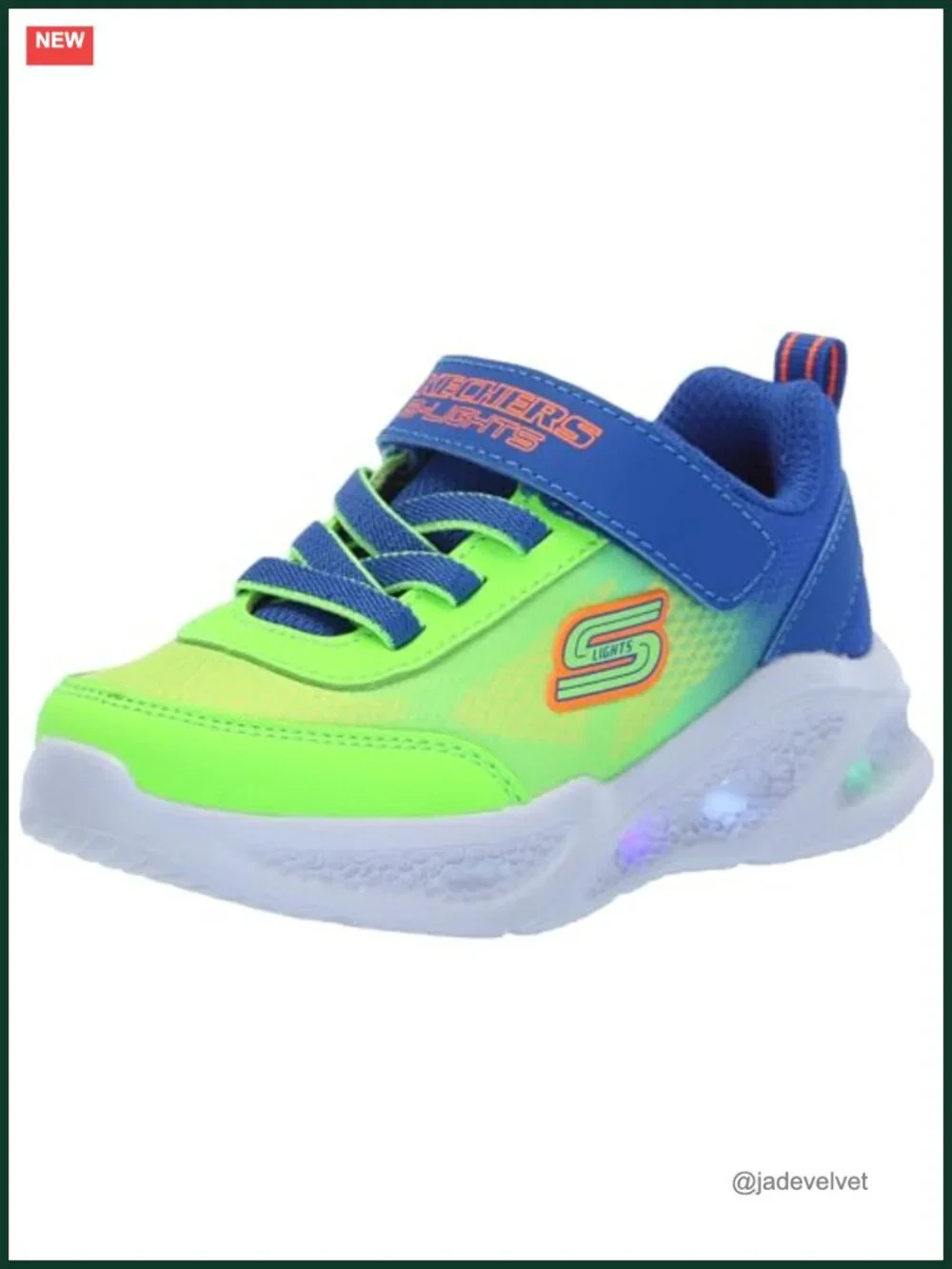 Boys Light-Up Adaptive Closure Sneakers Mesh Synthetic Athletic